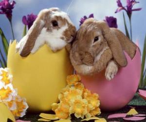 yapboz Paskalya yumurtaları bunnies